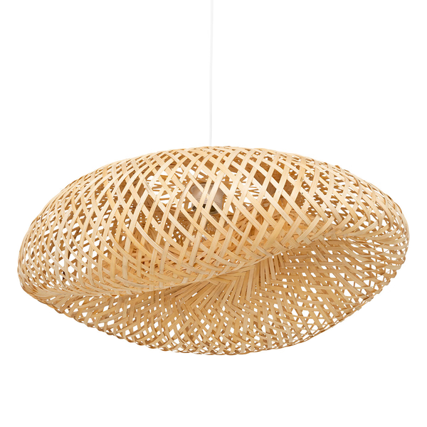 Lámpara colgante de bambú 50cm Beddy color natural