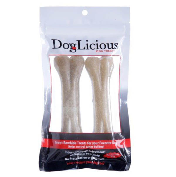 Huesos comestibles para perro sabor natural - 2 unidades DOGLICIOUS
