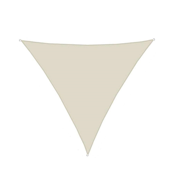 Toldo triangular color crema