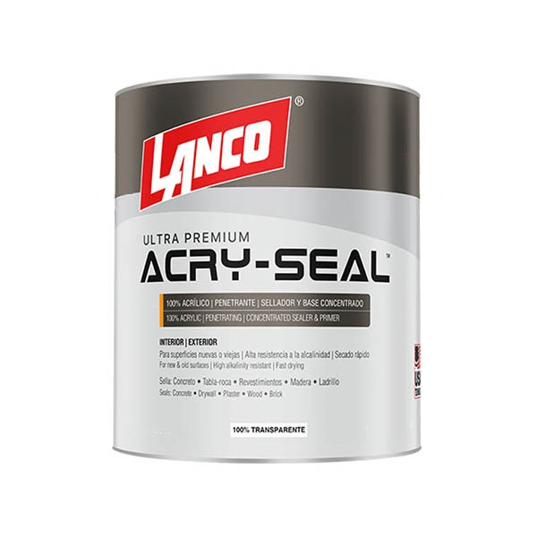 Sellador transparente Acry-Seal para concreto de 1/4gl