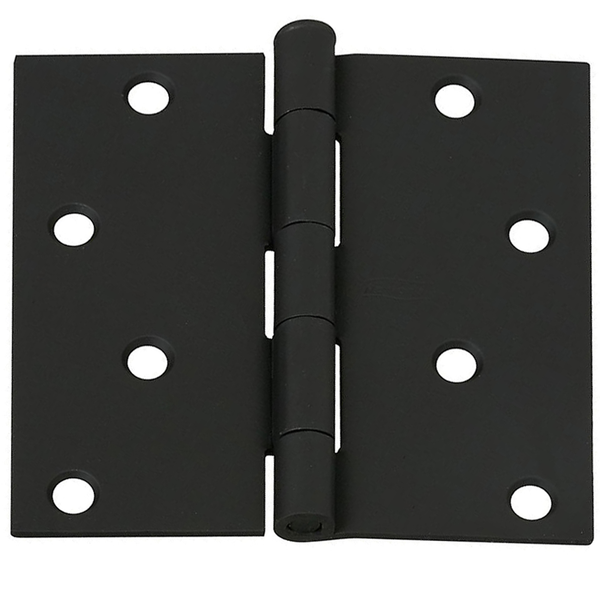 Bisagra para puerta negra 102mm x 102mm (4in x 4in)