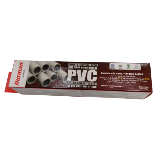 Pegamento de PVC medio de 50g color gris