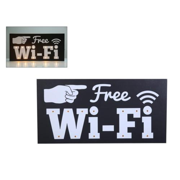 Letrero con luz led "Free Wi-Fi" CONCEPTS