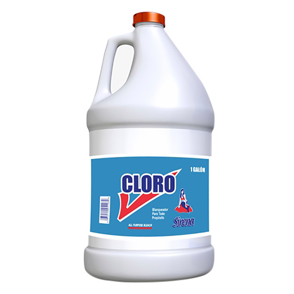 Cloro blanqueador y desinfectante de 1gl