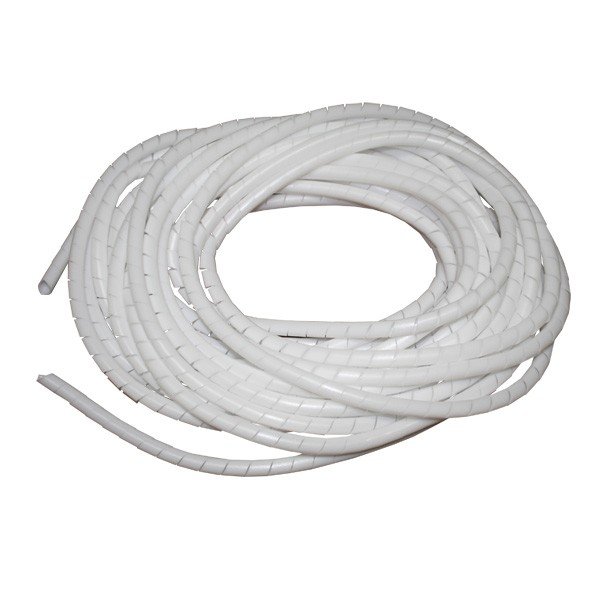 Espiral interno de 19mm x 10m de 12-40 cable de 16awg de color blanco