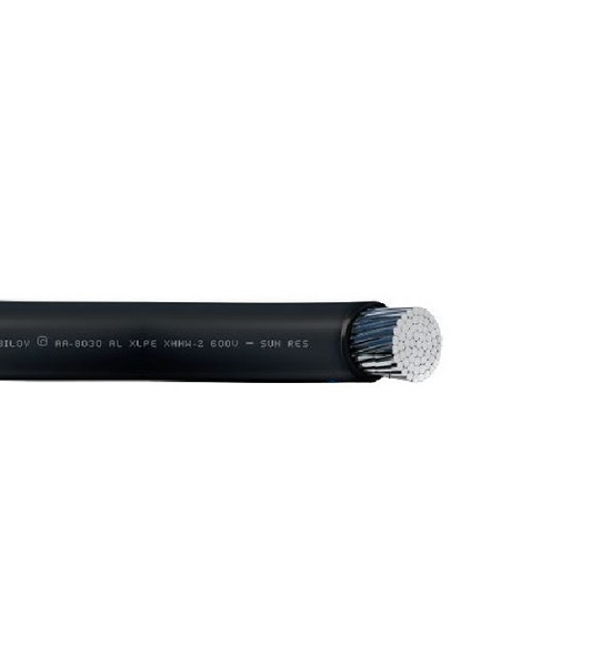 Cable de aluminio XHHW de calibre 3/0