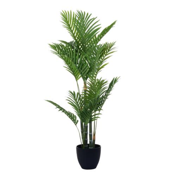 Planta artificial con pote 100cm decorativa palmera color verde