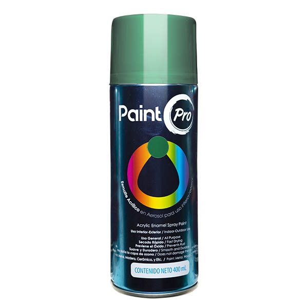 Pintura de esmalte acrílico en aerosol de 400ml color verde