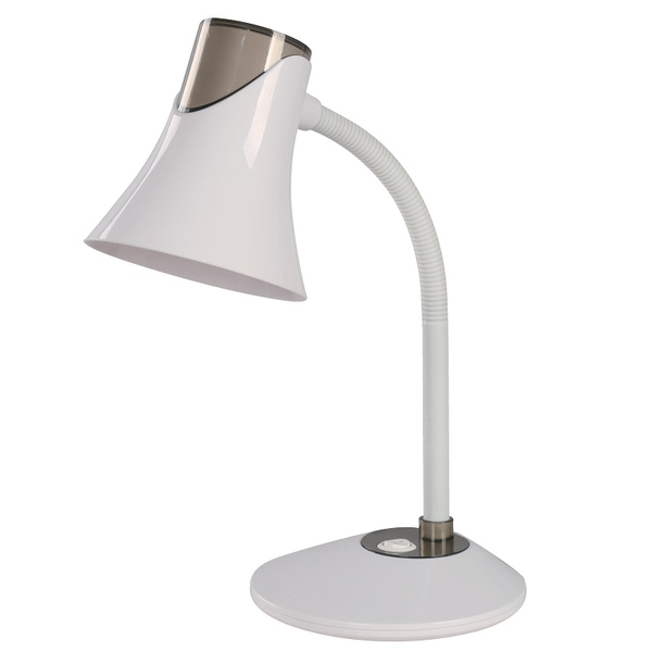 Lámpara de mesa blanca E27 9W