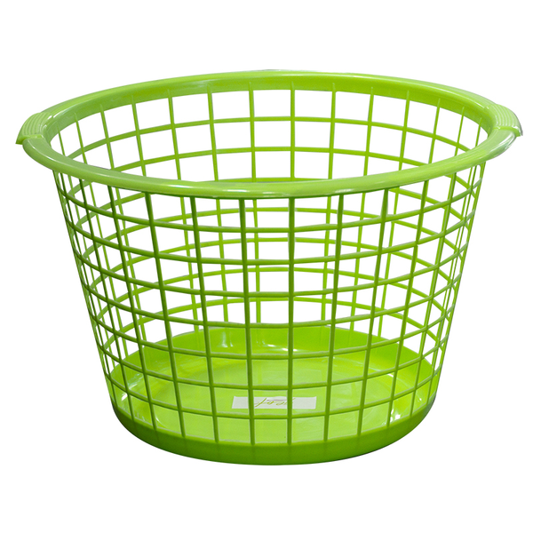 Canasta plástica de lavandería verde - Geof