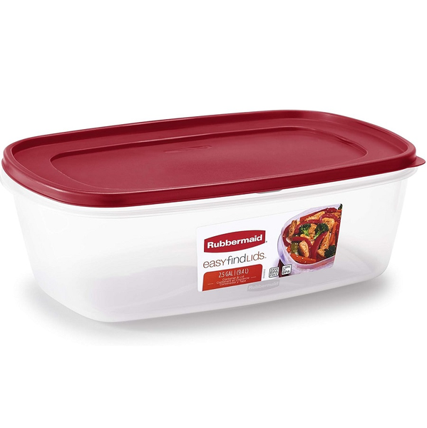 Envase rectangular Easy Find Lids de 2.5gl