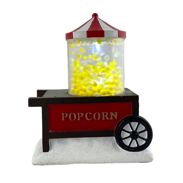 Carrito retro de popcorn decorativo