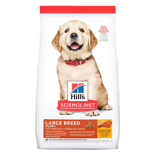 Alimento seco de 7kg para perro cachorro raza grande