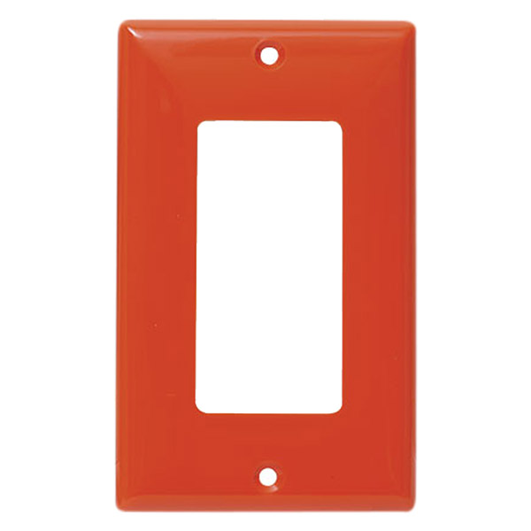 Placa sencilla decora de color naranja con tornillo oculto EAGLE