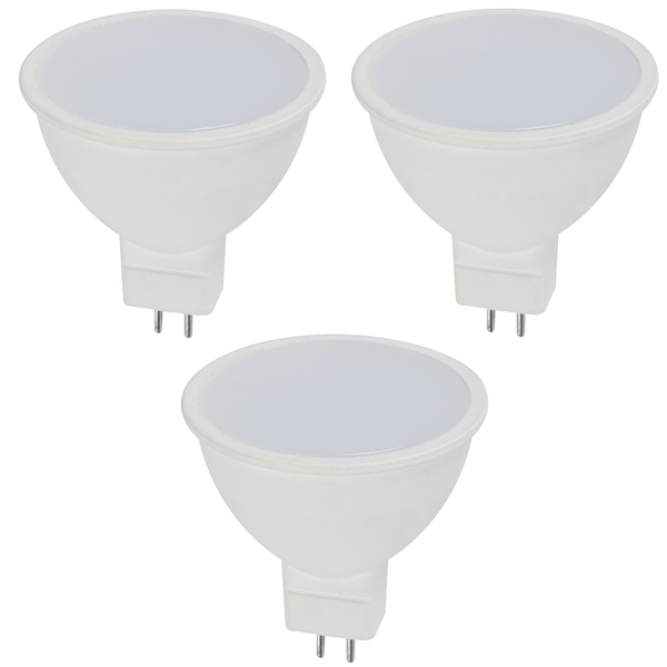 Bombillo led MR16 G5.3 de 6W 3000K - 3 unidades