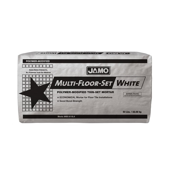 Pegamento Multifloor de 22.68kg modificado con polímeros color blanco