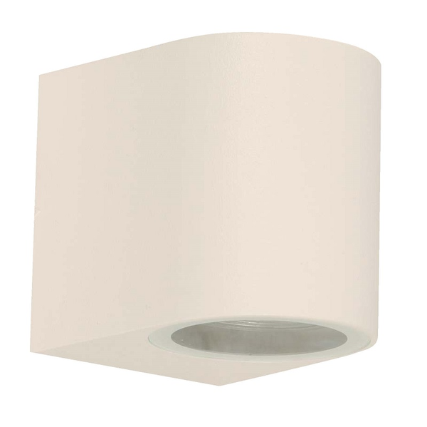 Lámpara de pared blanca de 1 luz GU10 7W para exterior