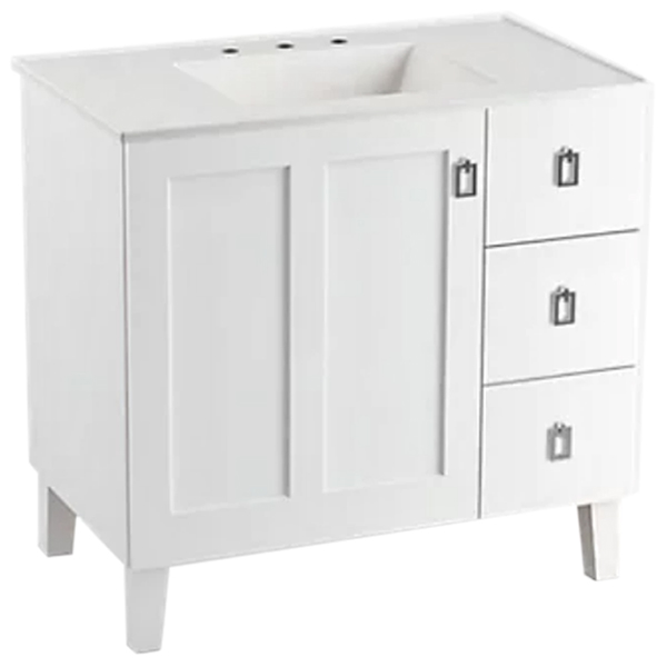 Mueble de baño de 36" Poplin® color blanco