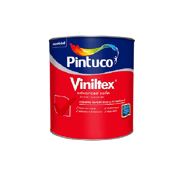 Pintura Viniltex de látex acabado satinado deep de 1/4gl