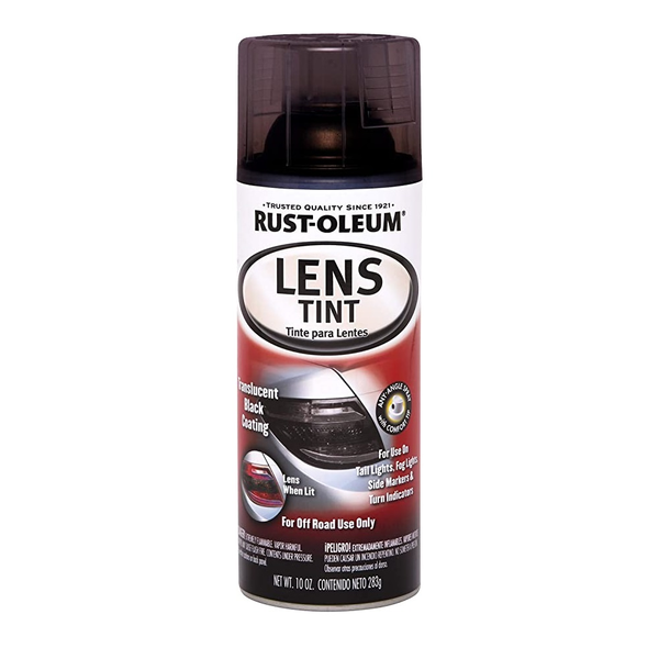 Spray automotriz Lens Tint color negro traslucido de 10oz