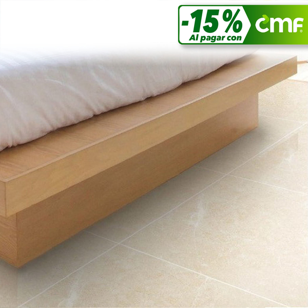 Porcelanato de 61cm x 61cm Artic Beige - caja de 1.48m2