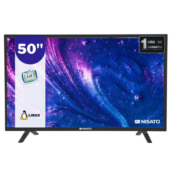 TV Nisato Smart de 50" LED UHD-4K NLED-50VDLE