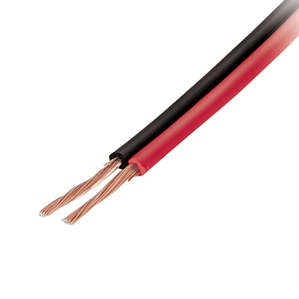 Cable #18/2 para bocina de color rojo/negro - venta por metro