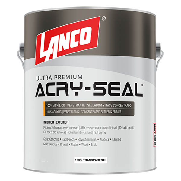 Sellador transparente Acry-Seal para concreto de 1gl