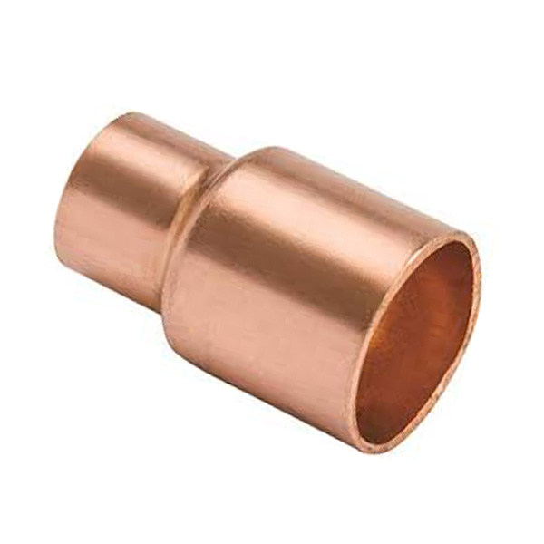 Acoplador de cobre 3/4"  x 1/2" con reducción
