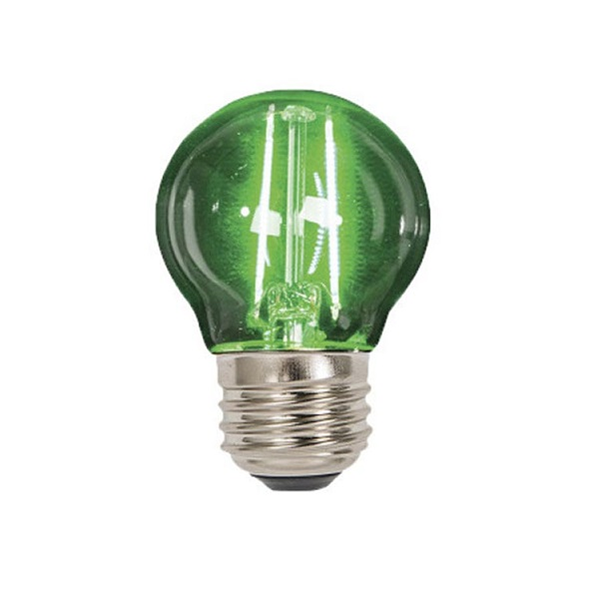Bombillo Led de filamento G45 E27 de 2W luz verde
