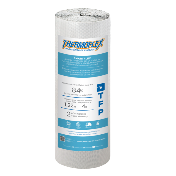 Aislante Thermoflex TFP 4' x 65' x 3.5mm con aluminio en 1 cara