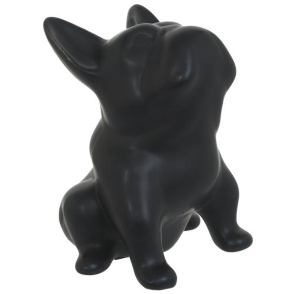 Figura decorativa French Bulldog color negro