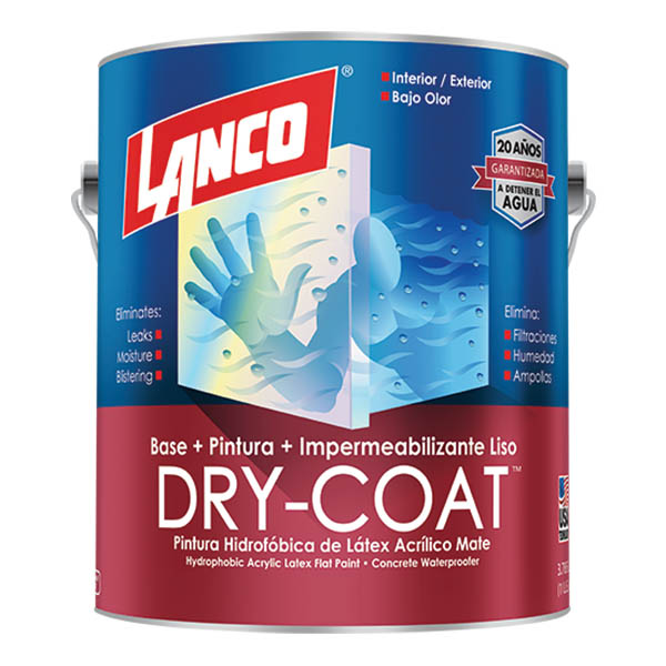 Pintura impermeabilizante Dry Coat 3 en 1 base tint 1gl