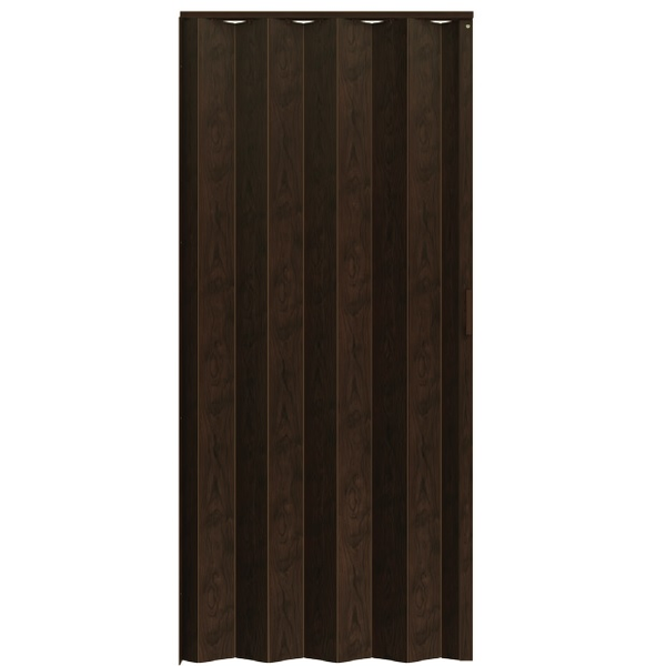 Puerta de acordeón de 36" x 80" modelo Tivoli color chocolate
