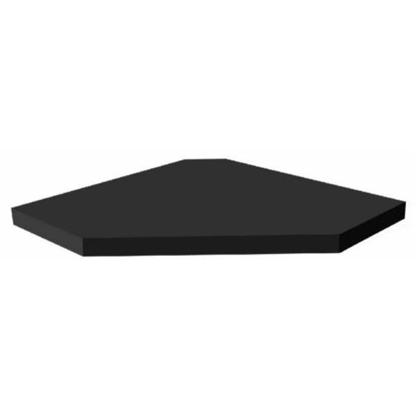 Tablilla esquinera Tendenza 4cm x 35cm x 35cm color negra
