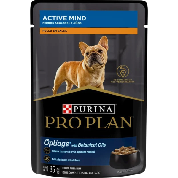 Alimento Pro Plan Active mind de 85g para perro raza adulta