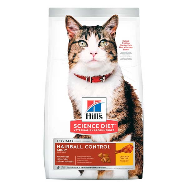 Alimento seco Hairball Control de 1.6kg para gato adulto