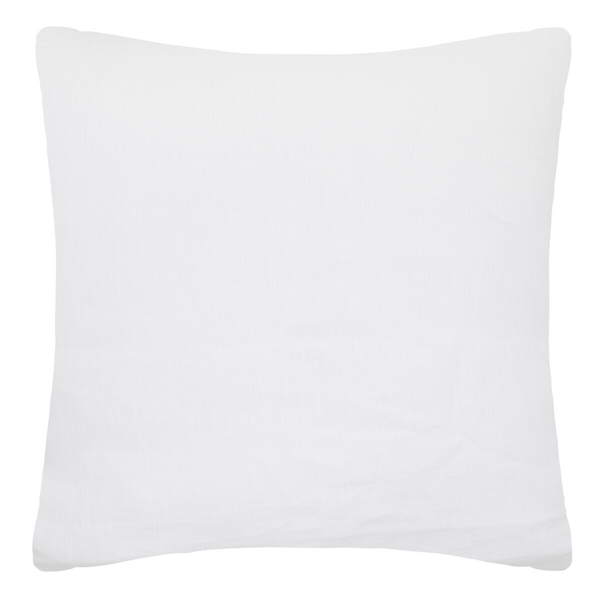 Funda de almohada 65cm x 65cm Linah color blanca