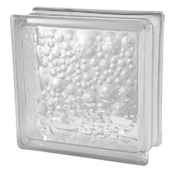 Bloque de vidrio Burbuja de 19cm x 19cm x 8cm