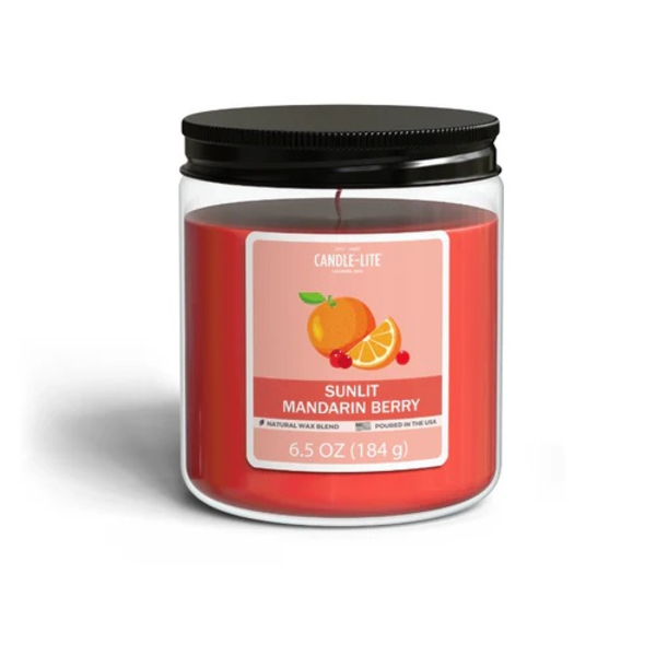 Vela aromática en frasco de 6.5oz aroma Sunlit Mandarin Berry