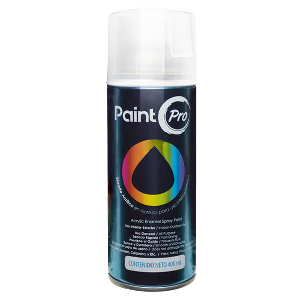 Pintura de esmalte acrílico en aerosol de 400ml color transparente