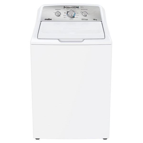 Lavadora automática de carga superior de 18kg color blanco