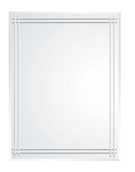 Espejo rectangular de 100cm x 75cm para baño