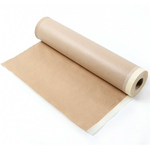 Rollo de papel de 30cm x 45m con cinta adhesiva de color beige QS