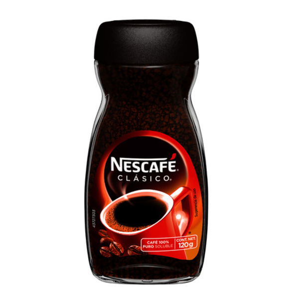 Café instantáneo Nescafé clásico 120 gramos