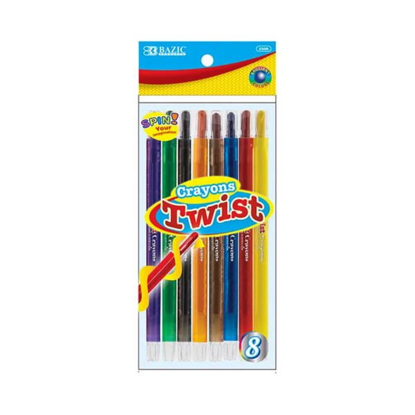 Lápices de colores Twist escolares - 8 unidades