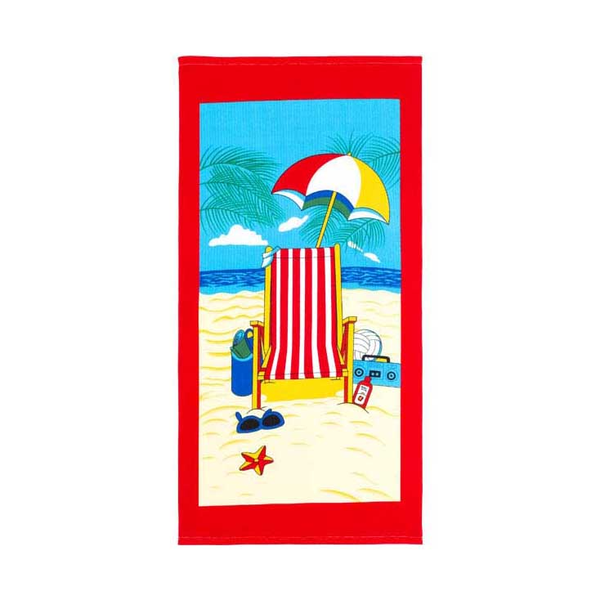 Toalla de playa o piscina de 28cm x 55cm de diseños variados