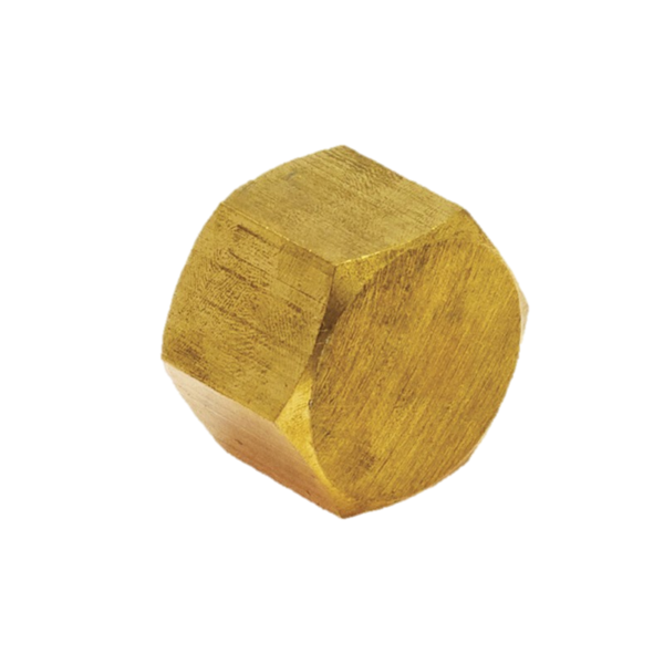 Tapón hembra hexagonal NPT de 1/2" de bronce - 2 unidades