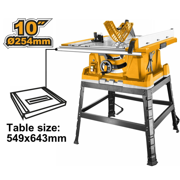 Sierra de mesa de 10" y 2600W