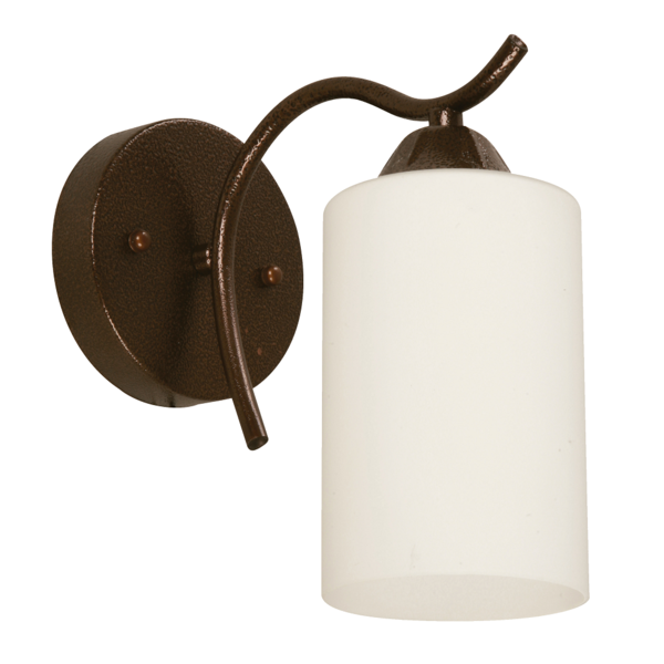 Lámpara de pared chocolate de 1 luz E27 60W